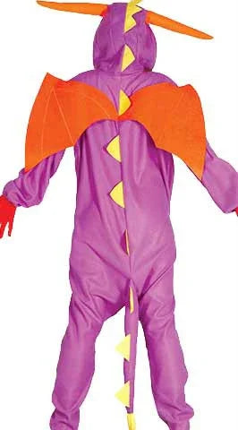 Disfraz de Dragón Morado Unisex Animales Guirca