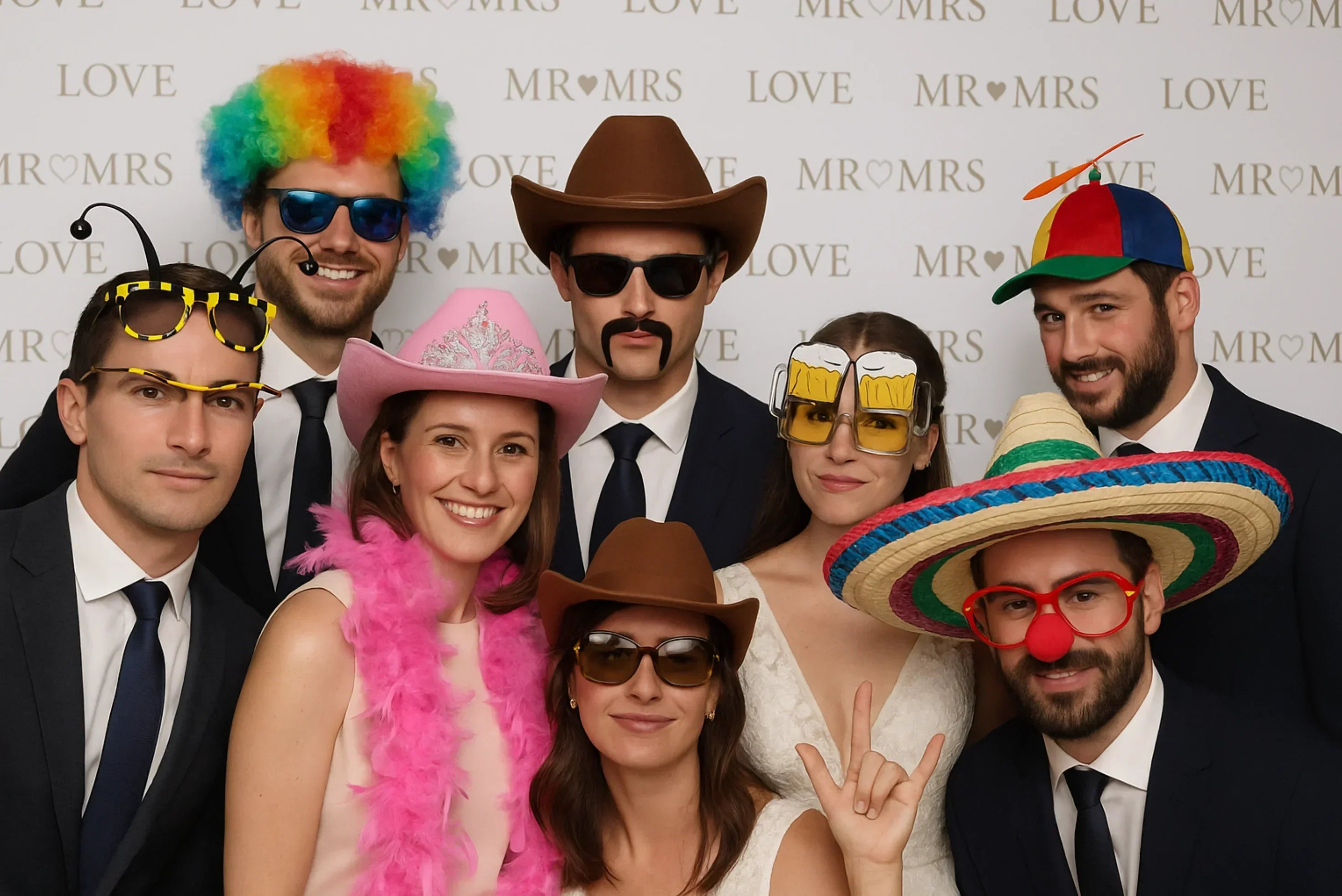 Pack de Accesorios Photocall Boda & Fiesta- Modelo 1 Complementos Photocall Disfraces Simon