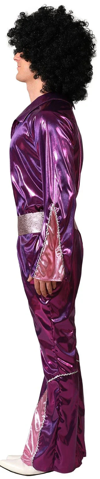 Disfraz Disco Años 70 Fucsia para Hombre Disco Atosa