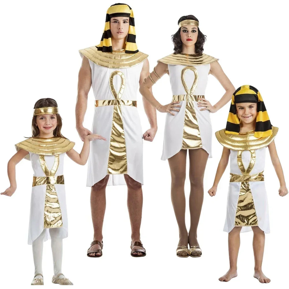 Disfraces para Grupo de Egipcios Dorados y Blancos Egipcio Disfraces Simon