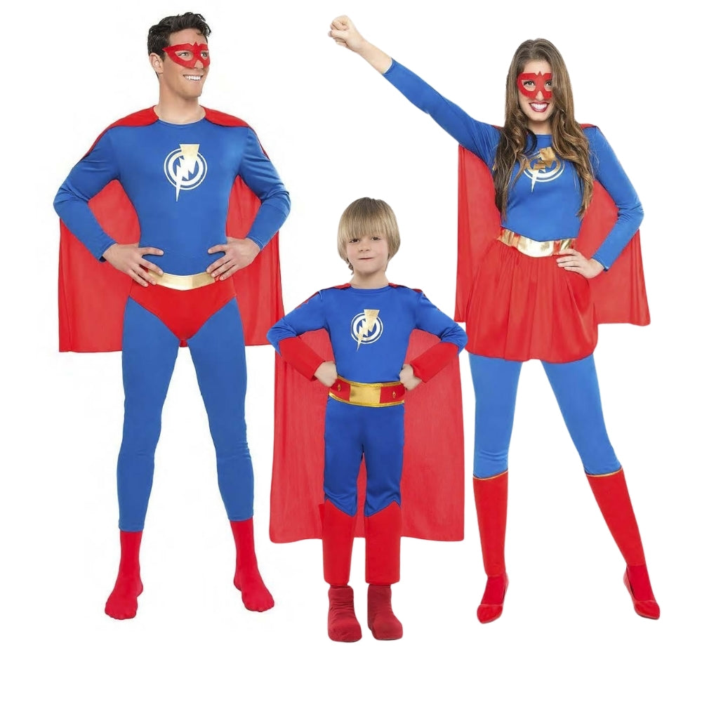 Disfraces para Grupo de Superhéroes Azules y Rojos Superhéroe Disfraces Simon