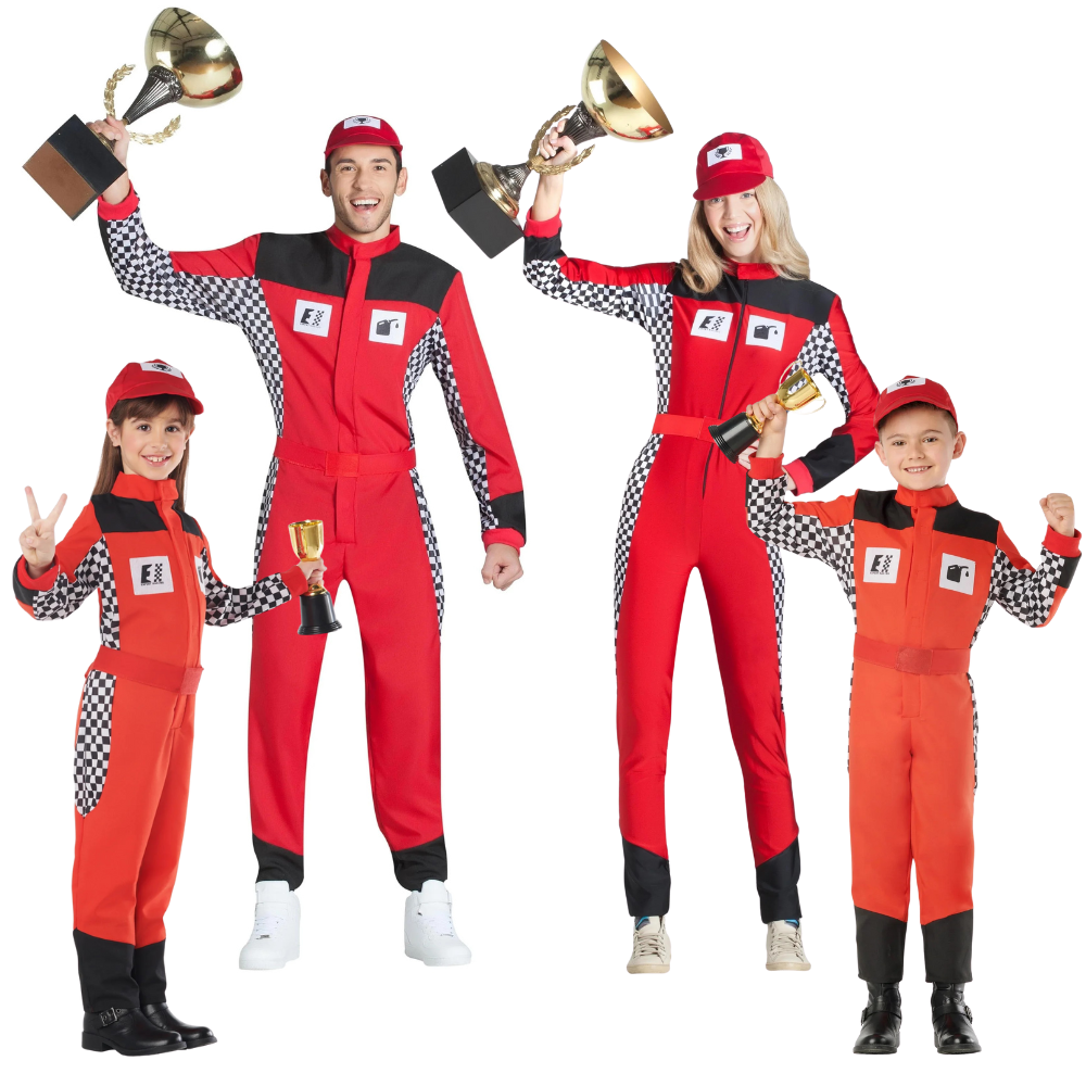 Déguisements verts du groupe de pilotes de f1