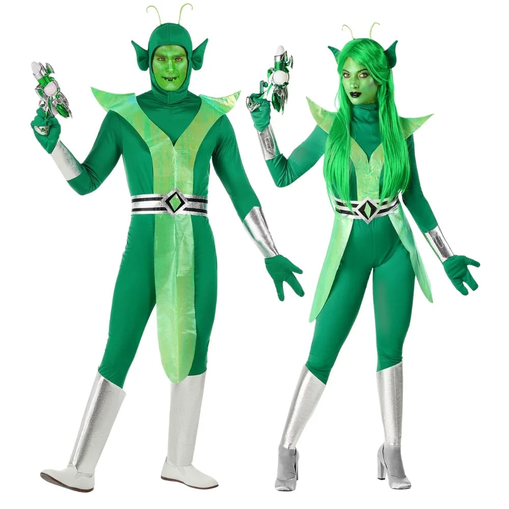 Disfraces en Pareja de Alien Verde Extraterrestres Disfraces Simon