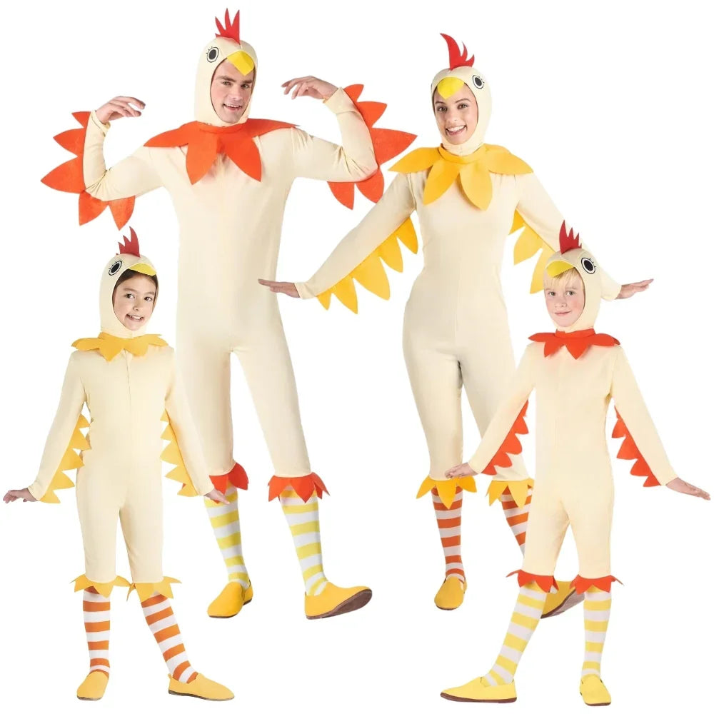 Disfraces para Grupo de Gallo y Gallina de Granja Pollo y Gallina Disfraces Simon