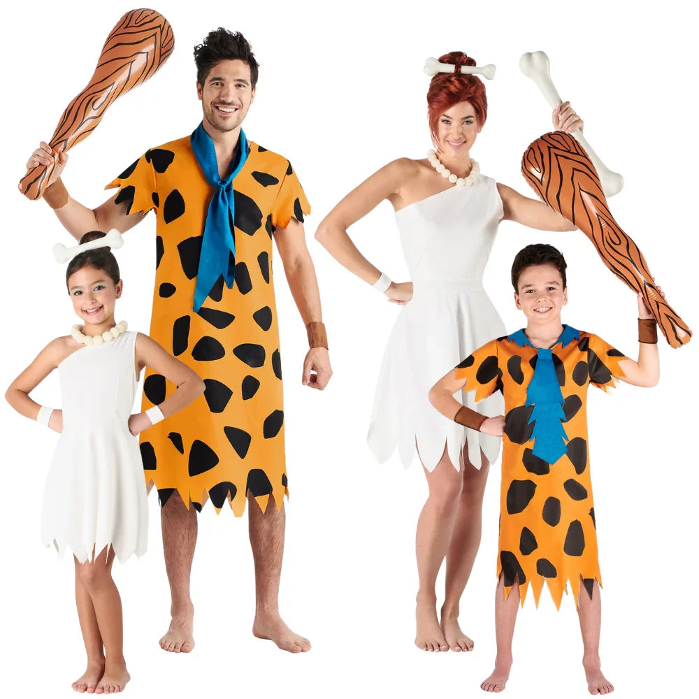 Disfraces para Grupo de Cavernícolas Picapiedra Los Picapiedra Disfraces Simon