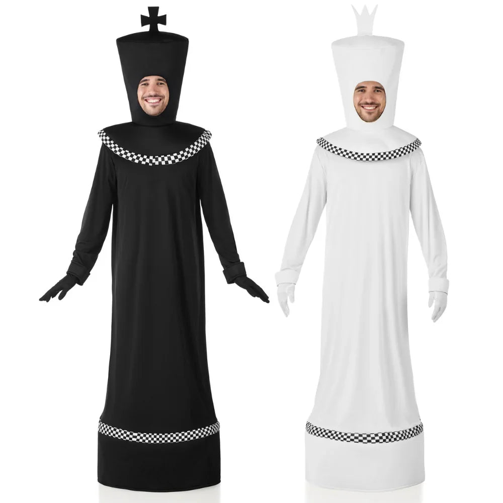 Disfraces en Pareja de Piezas de Ajedrez Blancas y Negras Disfraces Originales Disfraces Simon