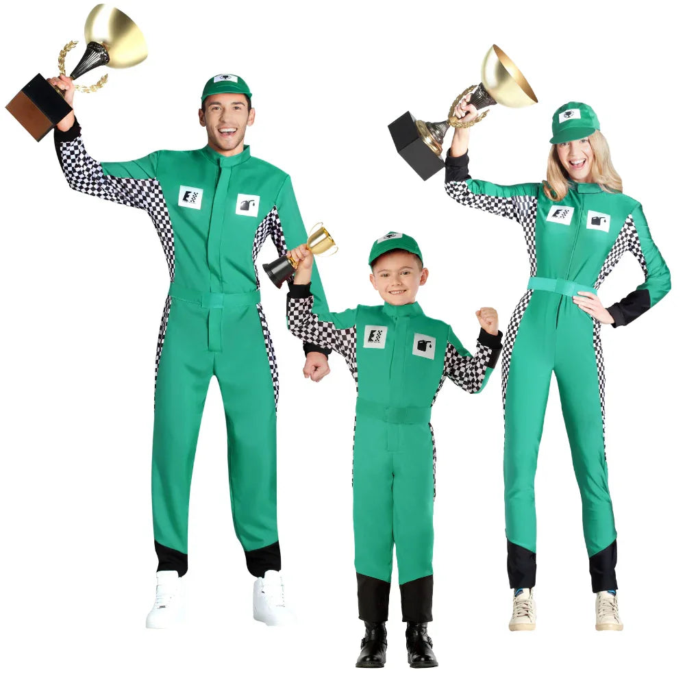 Disfraces para Grupo de Piloto F1 Verde Pilotos de Carreras Disfraces Simon