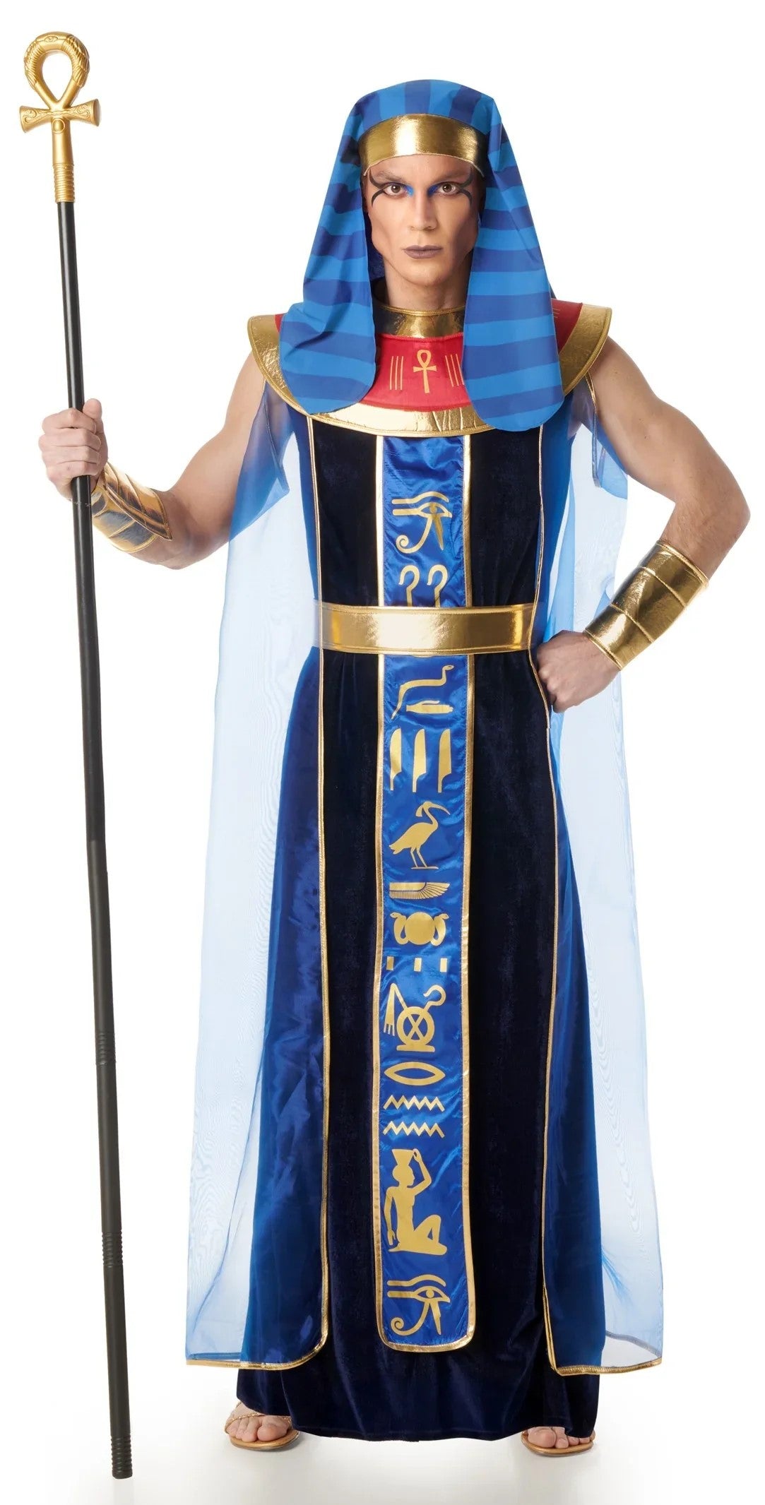 Déguisements de groupe de pharaons égyptiens bleus