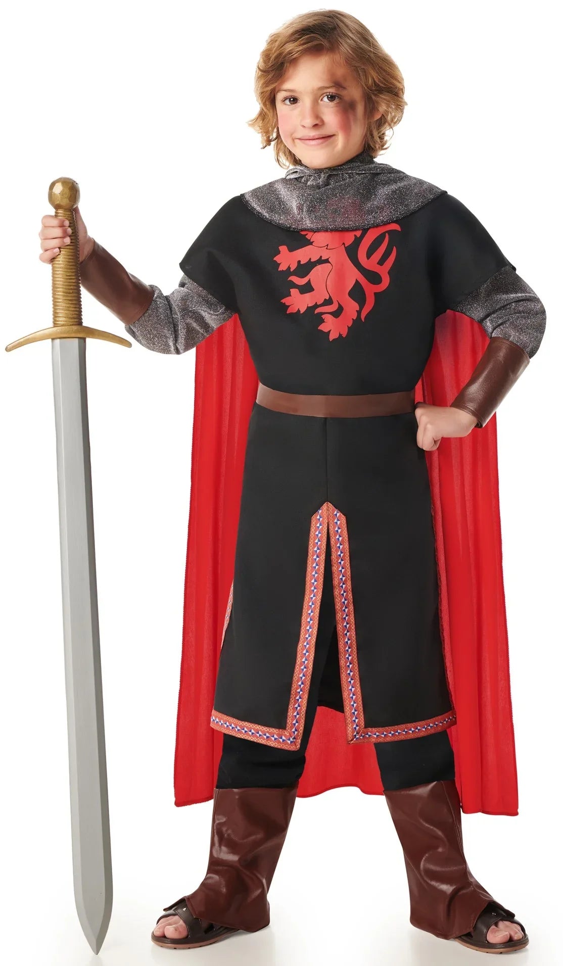 Disfraz de Caballero Medieval León Infantil Caballeros y Cruzados Medievales Kimokawaii