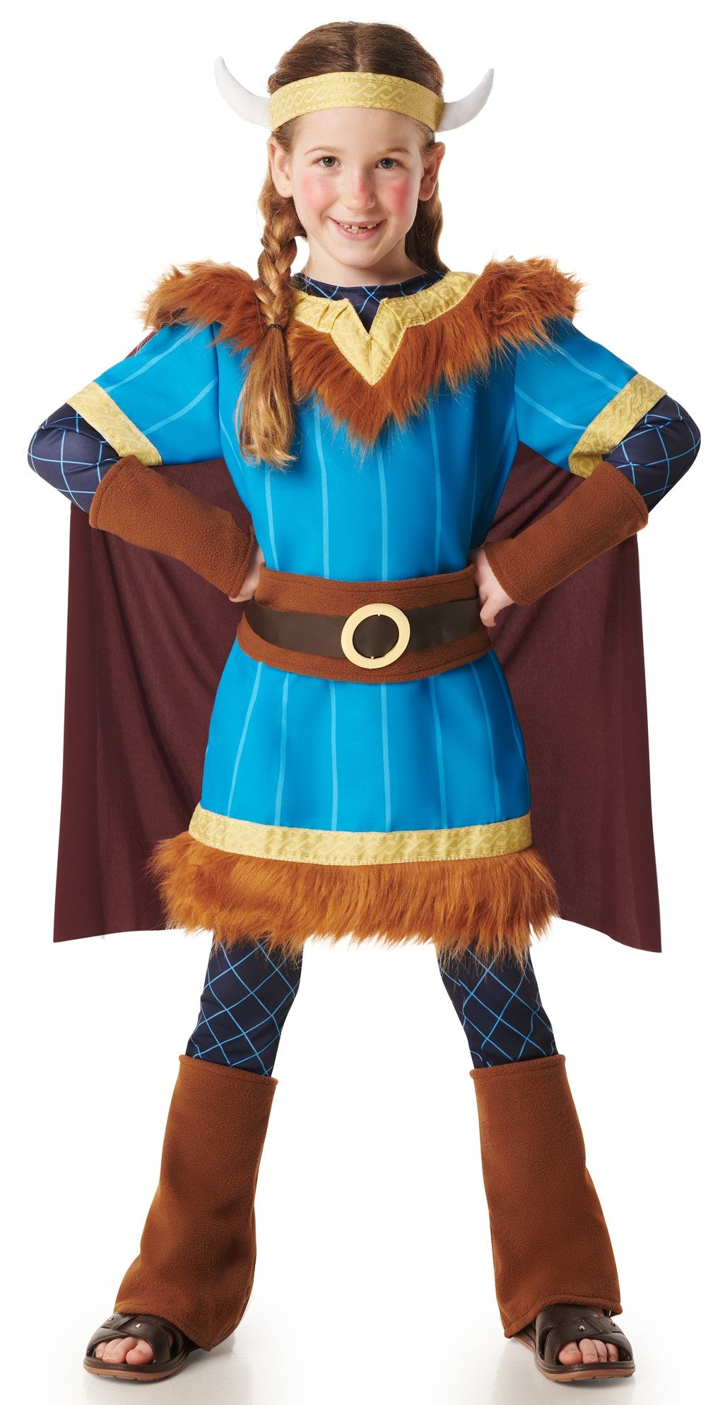 Disfraz de Vikingo Azul Infantil Vikingos Infantiles Kimokawaii