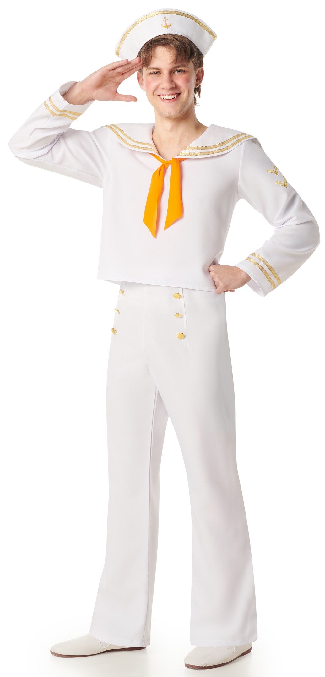 Disfraz de Marinero Blanco para Hombre Marineros Kimokawaii