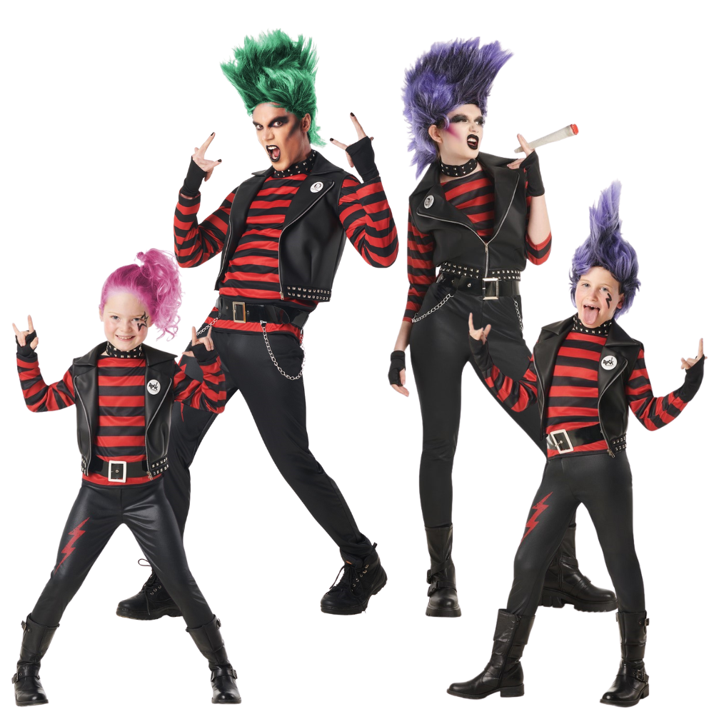 Disfraces para Grupo de Punky Rockero