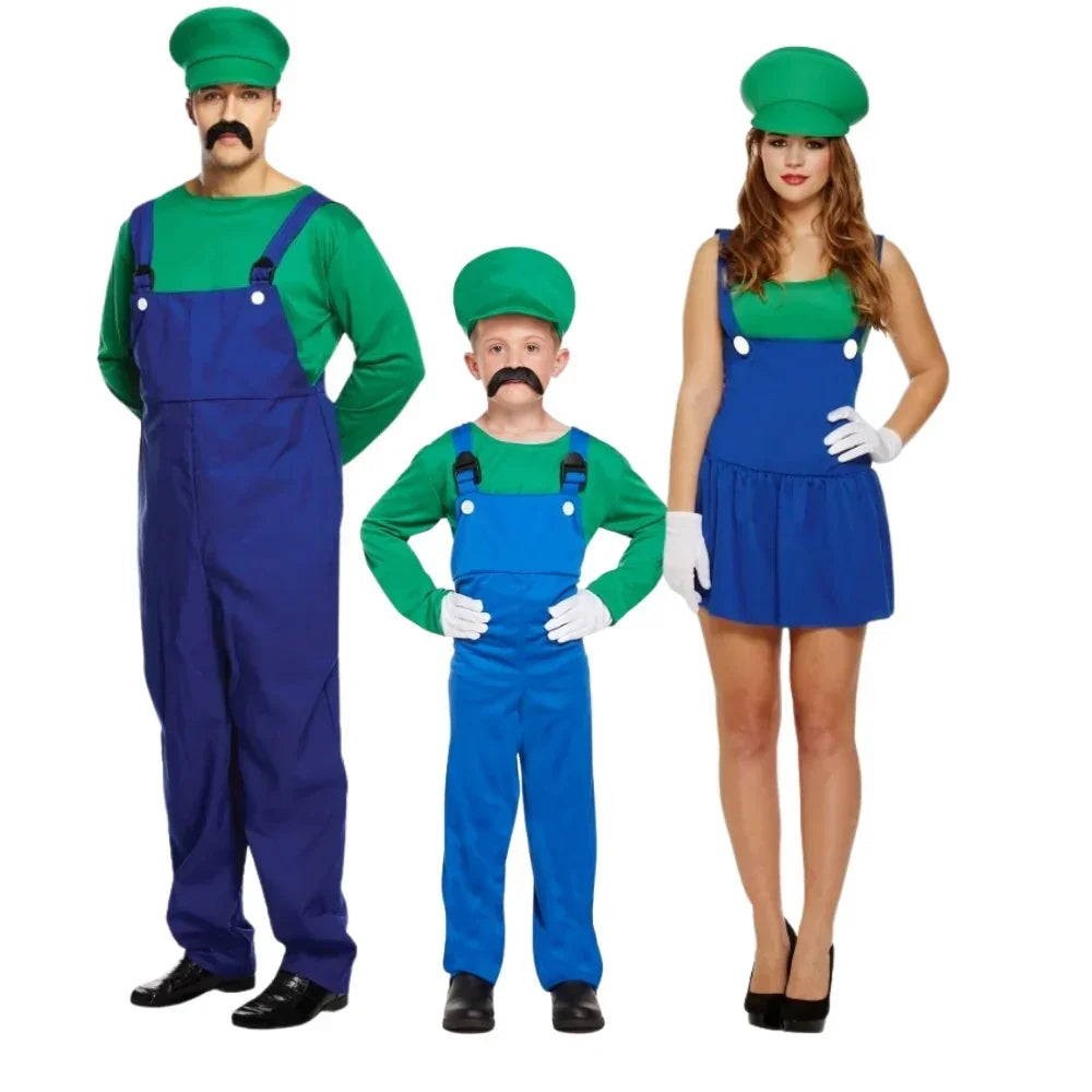 Disfraces para Grupo de Luigi Super Mario Bros y Luigi Disfraces Simon