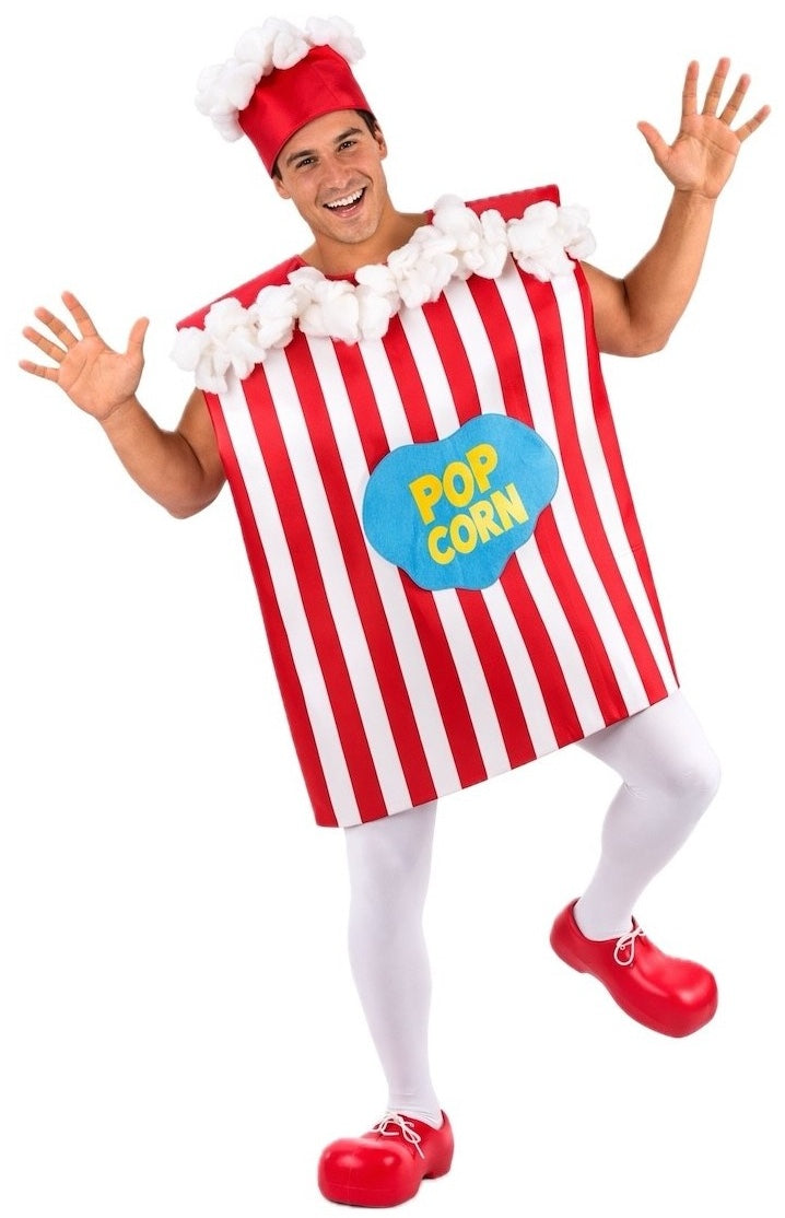 Déguisement de seau à pop-corn pour adulte