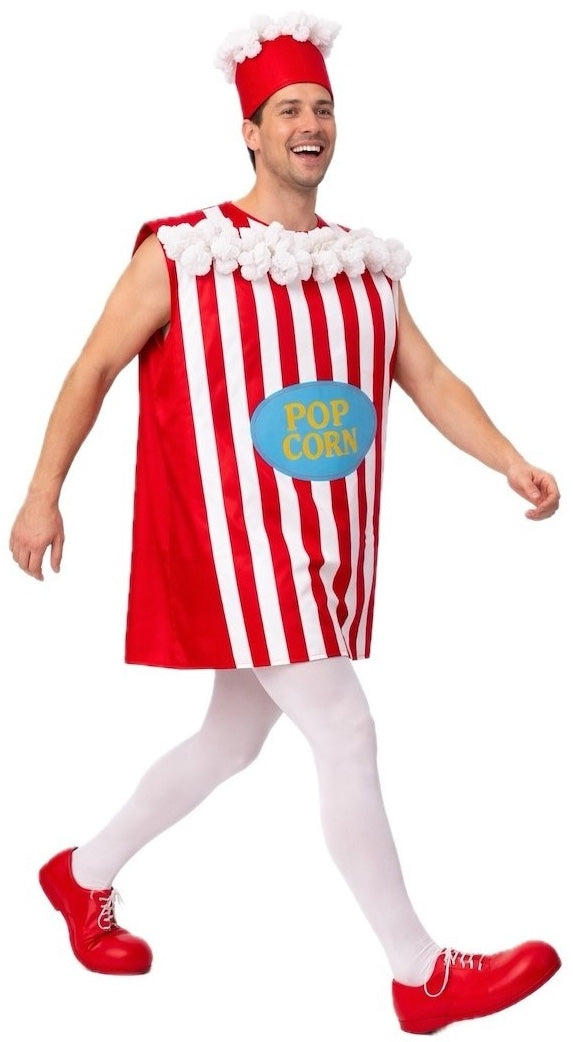 Déguisement de seau à pop-corn pour adulte