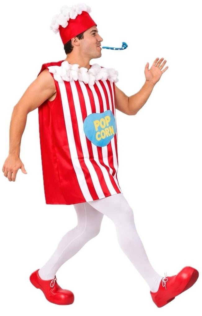 Déguisement de seau à pop-corn pour adulte