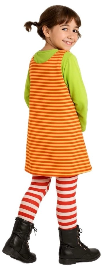 Déguisement de fille longstocking pour filles