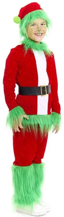 Disfraz de Grinch con Pelo Verde para Niño Grinch Partilandia