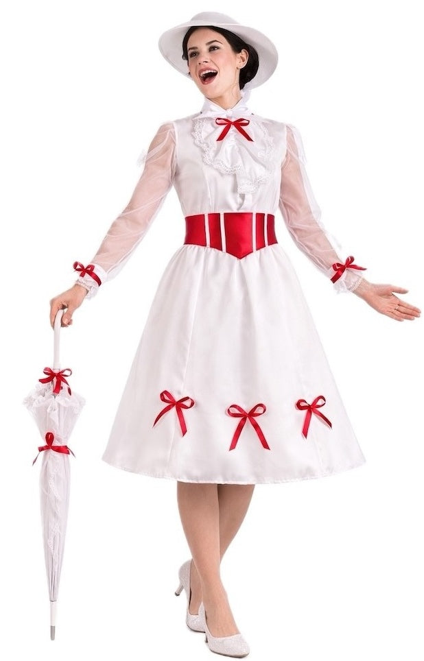Déguisement de nounou magique mary poppins pour femme