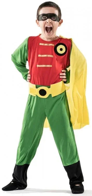 Disfraces para Grupo de Superhéroes Rojos y Verdes Robin Disfraces Simon