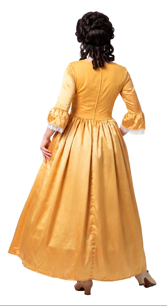 Déguisement Marie-Antoinette en couleur doré pour Femme