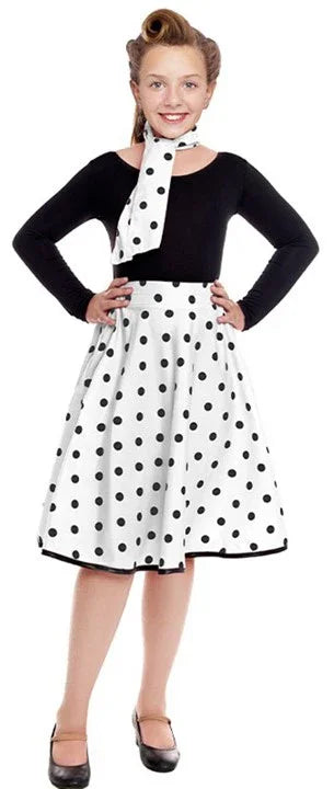 Disfraces para Grupo de Años 50 con Falda de Lunares Grease - Años 40 y 50 Disfraces Simon