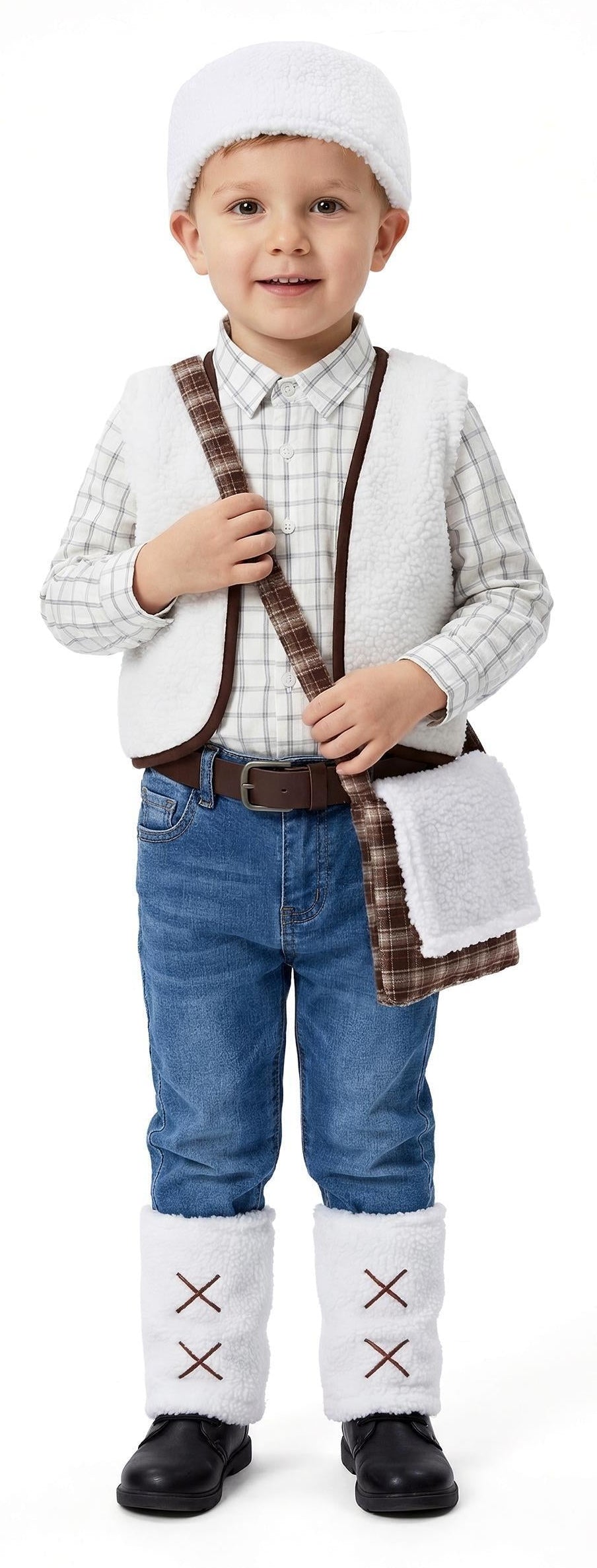 Déguisement de berger avec sac à bandoulière pour enfant