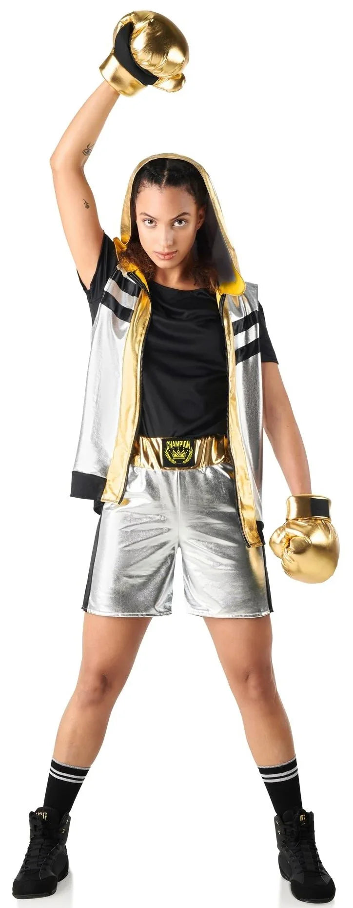 Disfraces en Pareja de Boxeadores Plateados Boxeadores Disfraces Simon