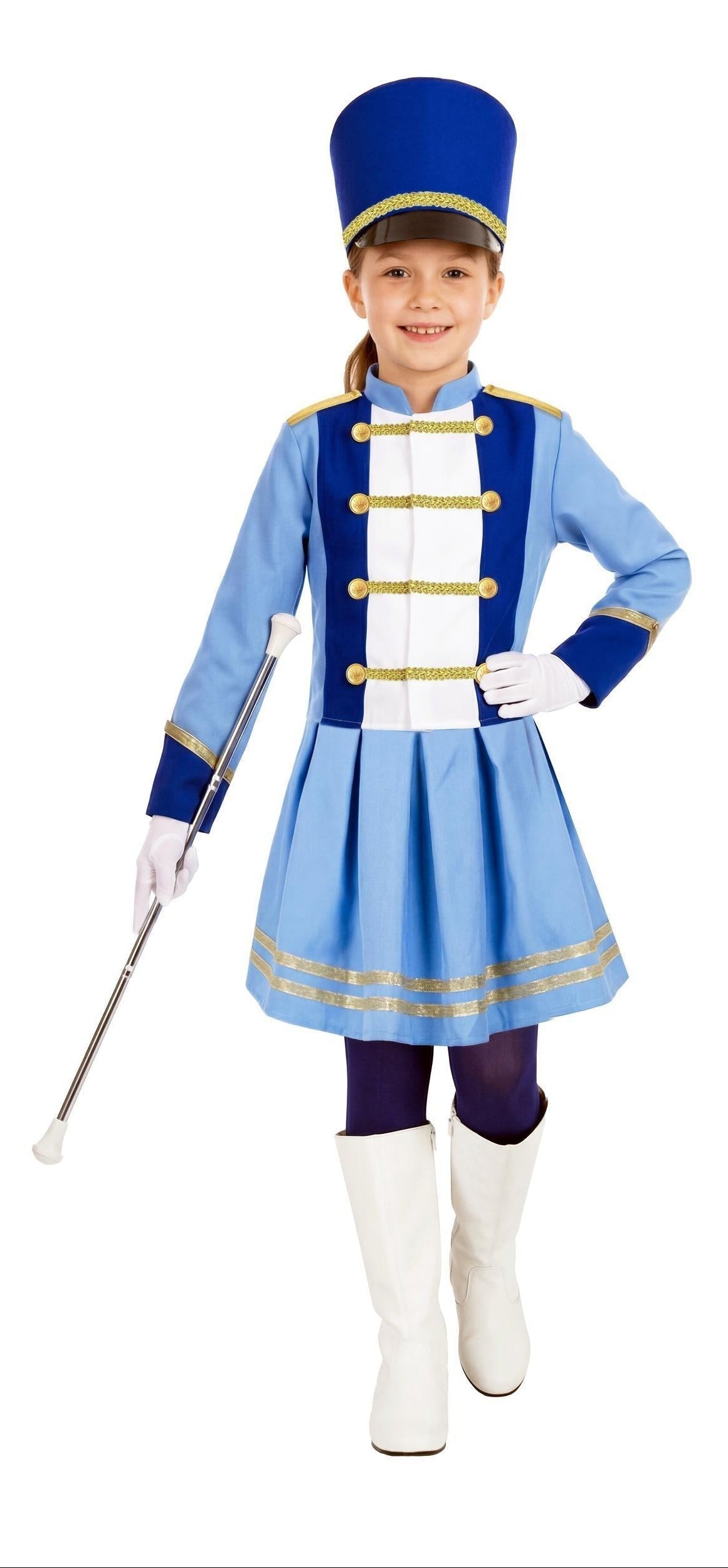 Déguisement Majorette Bleu pour Fille