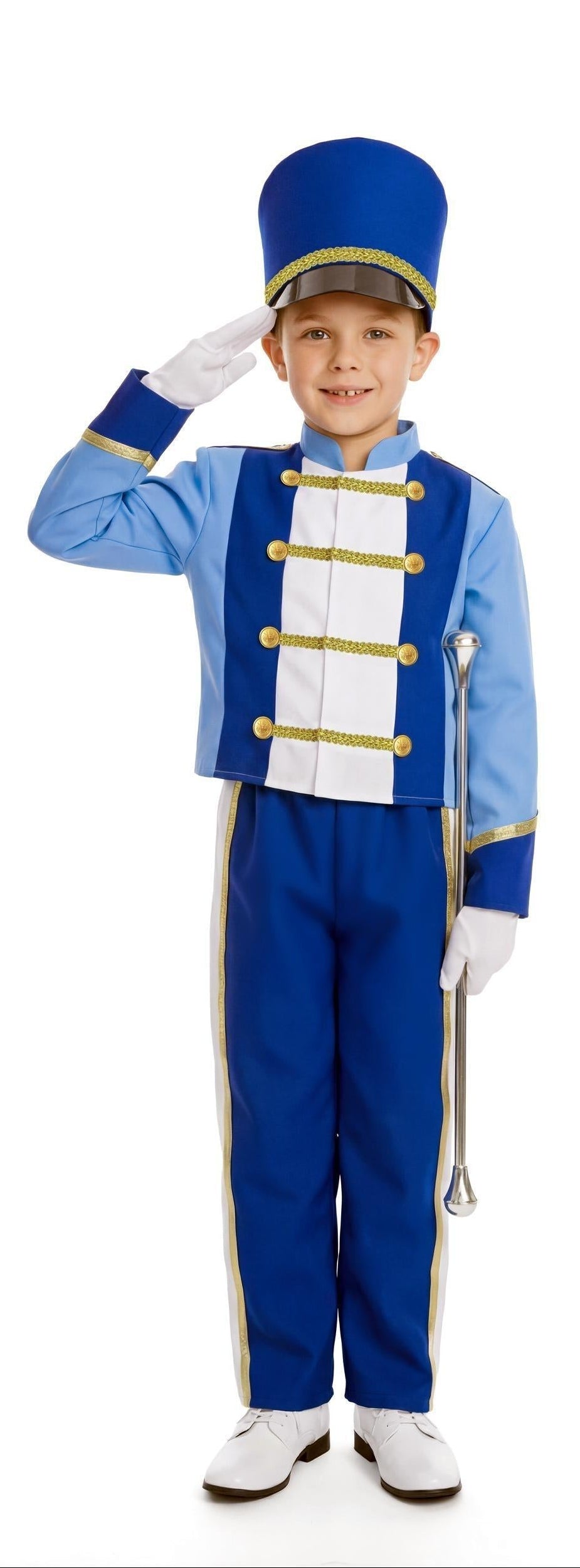 Déguisement Majorette bleu pour garçon