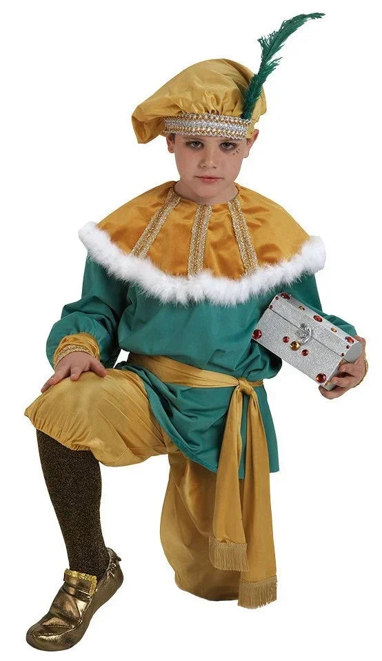 Disfraz de Paje Real Premium para Niño Reyes Magos y Pajes El Rey del Carnaval