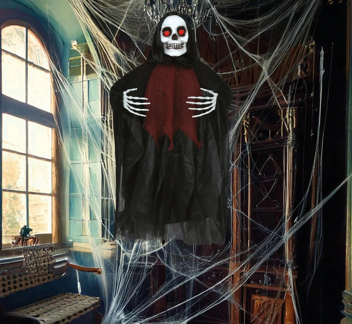 Squelette avec lumière et mouvement de 60cm