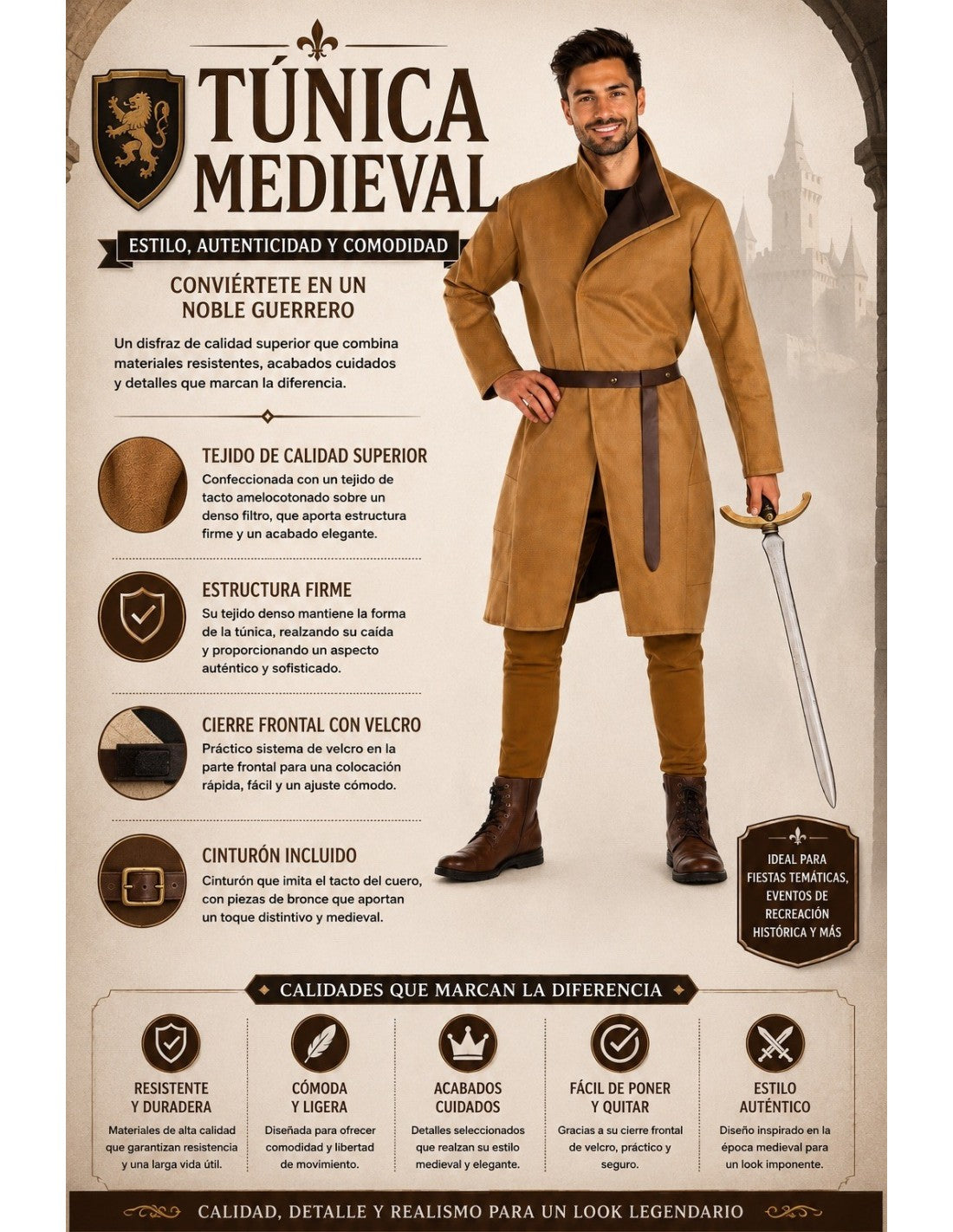 Déguisement de jaime lannister pour homme